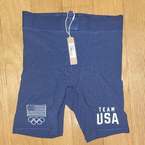 NWT SKIMS LIMITED EDITION TEAM USA RIB BOXER SHORTS SIZE XXS